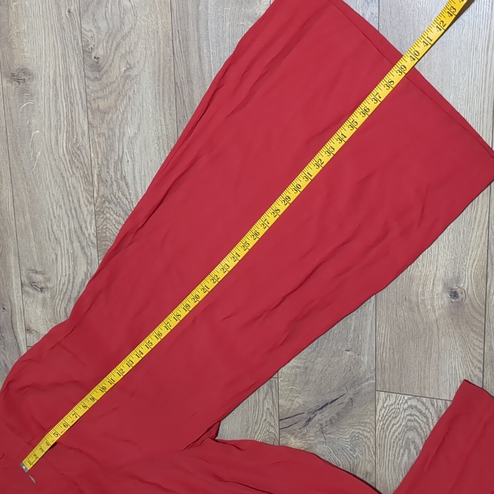 Free People Gia Set- 2 piece Red Jumpsuit Size Small - Picture 9 of 14